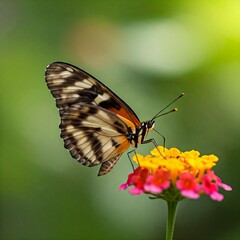 Obraz premium butterfly on flower