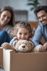 A family's first day in their new house, filled with love, laughter, and the creation of memories.