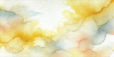 Obraz premium Abstract light yellow watercolor for background