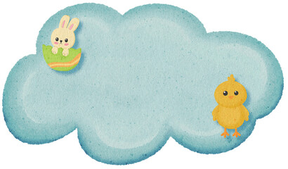 Easter Cloud Illustration