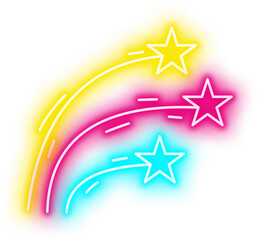 Neon FIreworks Line Style Sign