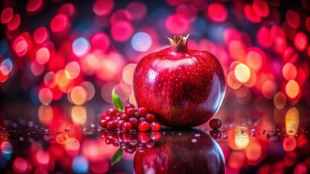 Vibrant Ruby Fruit Long Exposure Photography: Juicy Red Gemstones