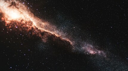 Majestic Nebula  Cosmic Dust  Stars  Galaxy Background