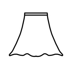illustration of a skirt