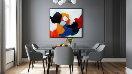 Elegant dining room interior 