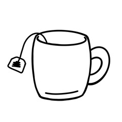 tea cup icon, tea mug illustration 