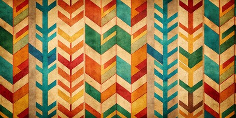 Vintage Arrow Pattern Background: Retro Geometric Design Texture