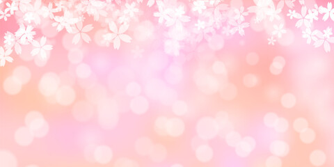 桜　和柄　水彩　背景