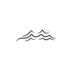 ocean wave of water icon