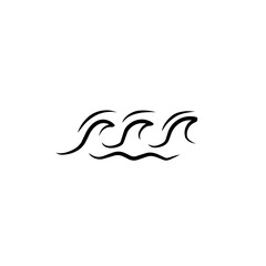 ocean wave of water icon