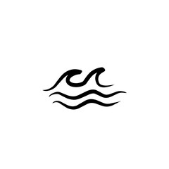 ocean wave of water icon