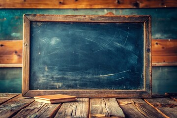 Vintage Blackboard Texture Photo: Grunge Chalkboard Background