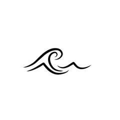 ocean wave of water icon