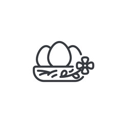 Spring Nest line icon