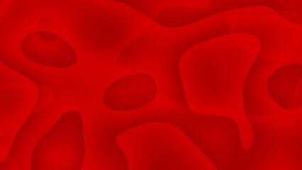 Abstract Red Background Organic Shapes Fluid Design Modern Wallpaper Minimalist Texture Smooth Gradient Pattern Vivid Color Dynamic Curves Seamless Image