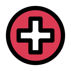 Medical and healthcare color icon.