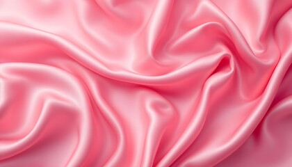 Fototapeta premium Pink Silk Fabric Texture: A Soft and Luxurious Drape