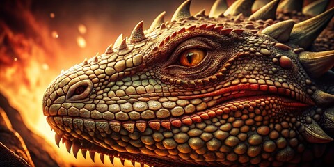 Naklejka premium Vintage Dragon Wound Slash: Epic Fantasy Photo