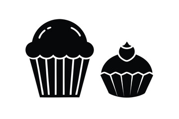 cupcake isolated on white