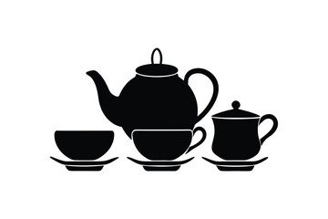 teapot and cups