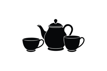 teapot and cups