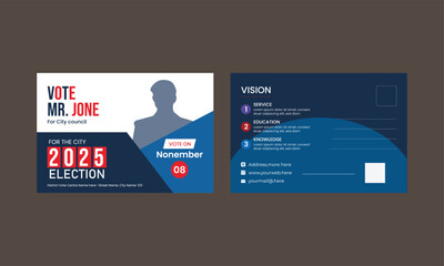  political election post card design