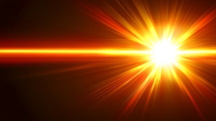 Obraz premium Bright Golden Rays of Light Radiate Outward