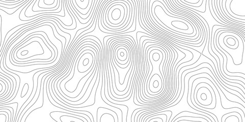 Topographic map background geographic line map with elevation assignments. Modern design with White background with topographic wavy pattern design.paper texture Imitation of a geographical map shades