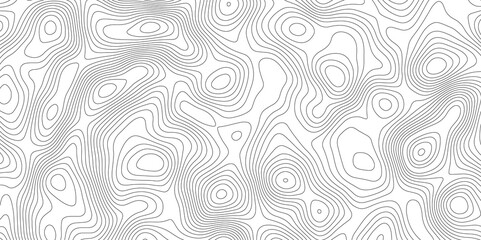 Fototapeta premium Topographic map background geographic line map with elevation assignments. Modern design with White background with topographic wavy pattern design.paper texture Imitation of a geographical map shades