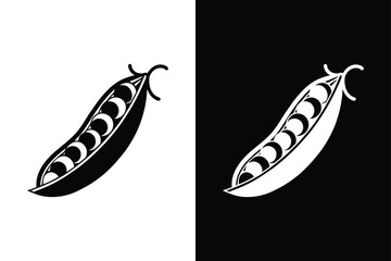 Green Peas Glyph Icon. Simple, Bold, and Perfect for Branding