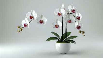 Beautiful White Phalaenopsis Orchid Plant