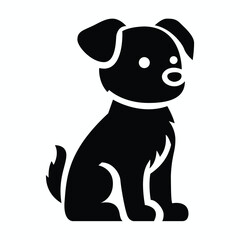 Dog silhouette vector illustration art design