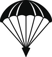 Parachute icon. Delivery service symbols. Vector illustration