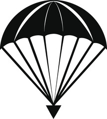 Parachute icon. Delivery service symbols. Vector illustration