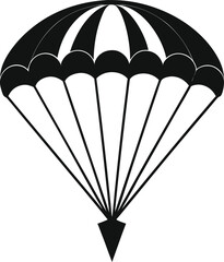 Parachute icon. Delivery service symbols. Vector illustration