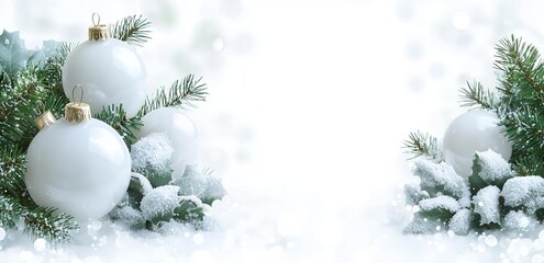 Shiny white blur background. Template for New Year's postcard. , isolated on white background,  , copy space for text,