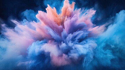 Abstract wallpaper featuring an explosion of vibrant colors and soft gradients blending seamlessly, leaving plenty of room for message placement.