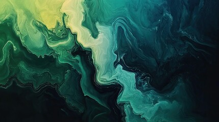 Smooth green gradient with flowing transitions from vivid lime at one side to deep forest green on the other.