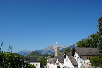 view from Place Maurice-Zermatten - Sion, Switzerland