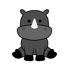Rhinoceros Animal Character