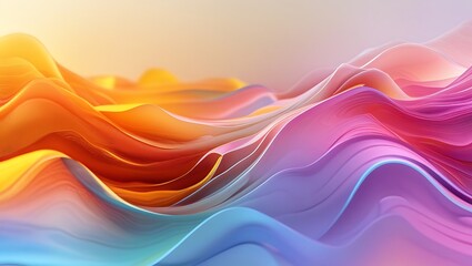 Fototapeta premium realistic abstract background with a colorful wave , Colorful background design 