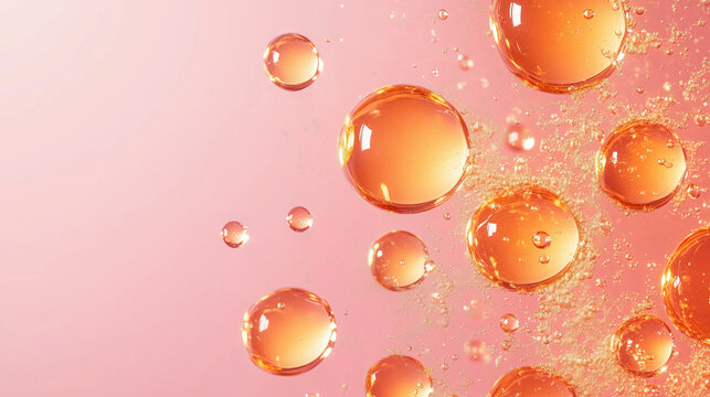 Dewy Glowing Background with Minimalist Design Surrounded by Vitamin B9 (Folic Acid) Extracts for Healthy Beauty Concepts