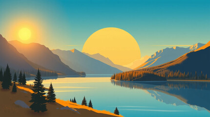 Fototapeta premium Experience enchanting beauty of Lakes National Park in