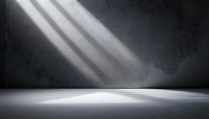 spotlight on the wall, Gray background for product presentation with beautiful lights and shadows
