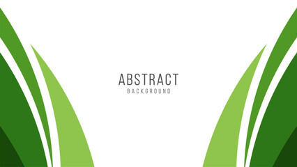 abstract green background design with dynamic curve. modern green background template © BoBloob
