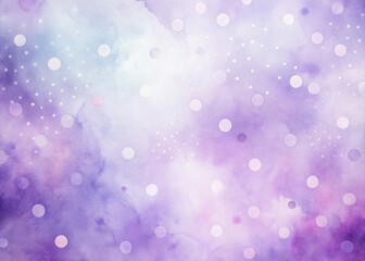 Obraz premium Watercolor Purple Polka Dot Pattern Portrait Photography Background