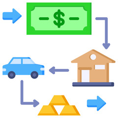 Obraz premium Financial Plan Icon