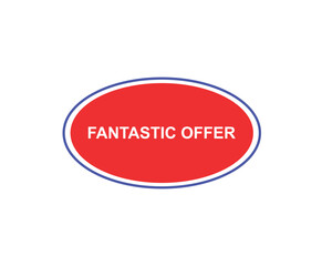 Fantastic offer web banner templates. ribbon banner, isolated on white background.
banner design vector illustration