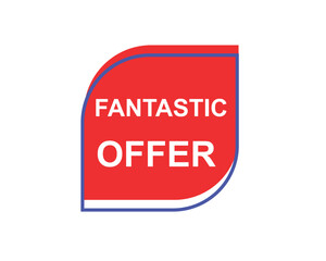 Fantastic offer web banner templates. ribbon banner, isolated on white background.
banner design vector illustration