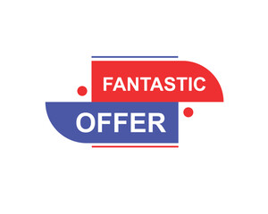 Fantastic offer web banner templates. ribbon banner, isolated on white background.
banner design vector illustration